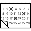 Piktogramm Kalender